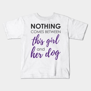Girl and her dog Kids T-Shirt